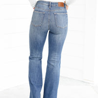Lux Valora Mid Rise Flare Jeans with FlexFit™